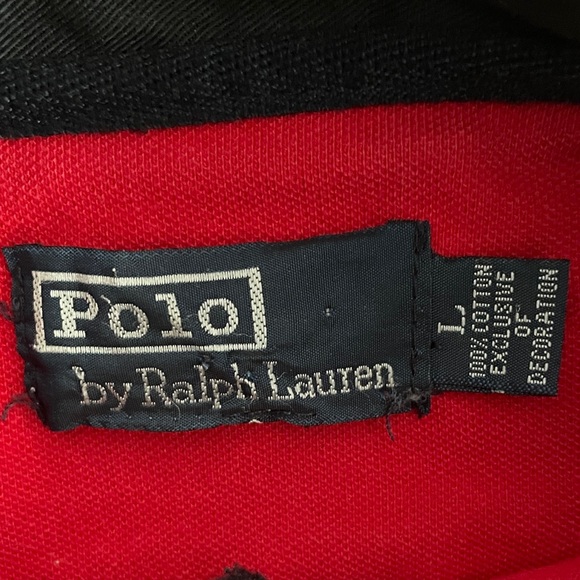 Vintage POLO RALPH LAUREN Long Sleeve Rugby Polo w Crest & Embroidered Logo - Picture 2 of 13